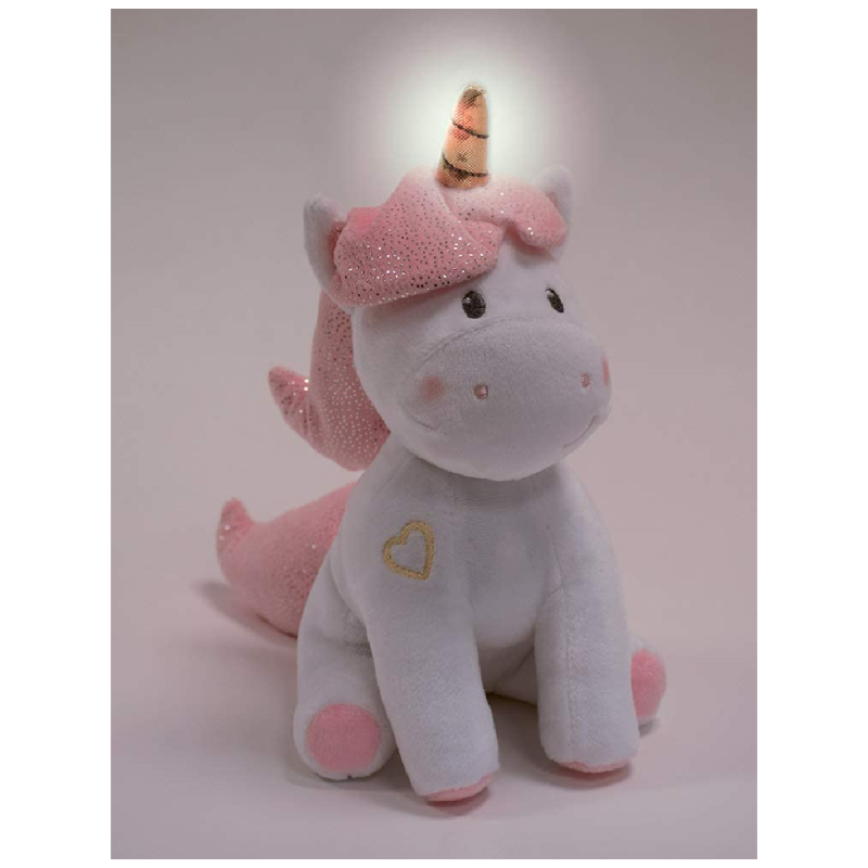  peluche licorne musicale et lumineuse 25 cm 